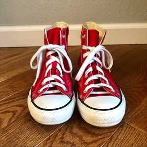 Red High Top Converse